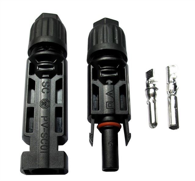 Connettore del pannello solare con filo da 4 mm